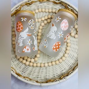 Bunnies Easter Frosted 16 oz cup